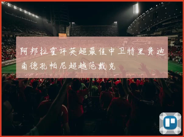 阿邦拉霍评英超最佳中卫特里费迪南德孔帕尼超越范戴克